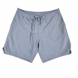 Bamboo Ave Boundless Swim Shorts Mens XL Blue Gray Stretch The Bound-Short